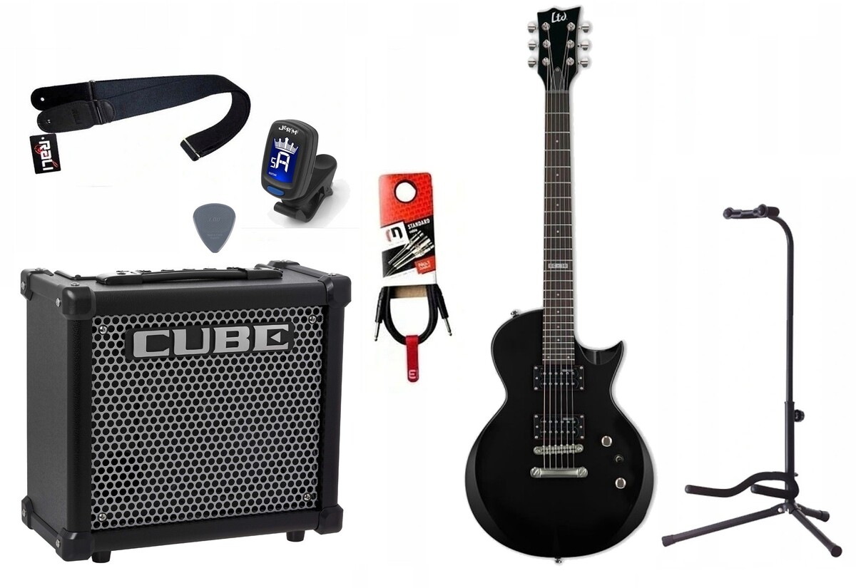 Gitara Elektryczna + Wzmacniacz 10W Tuner Zestaw 811 Gitara Elektryczna + Wzmacniacz 10W Tuner Zestaw 811