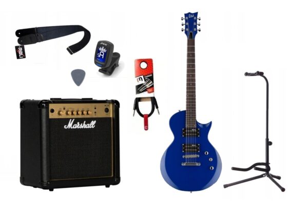 Gitara Elektryczna + Wzmacniacz 15W Kabel Zestaw 660
