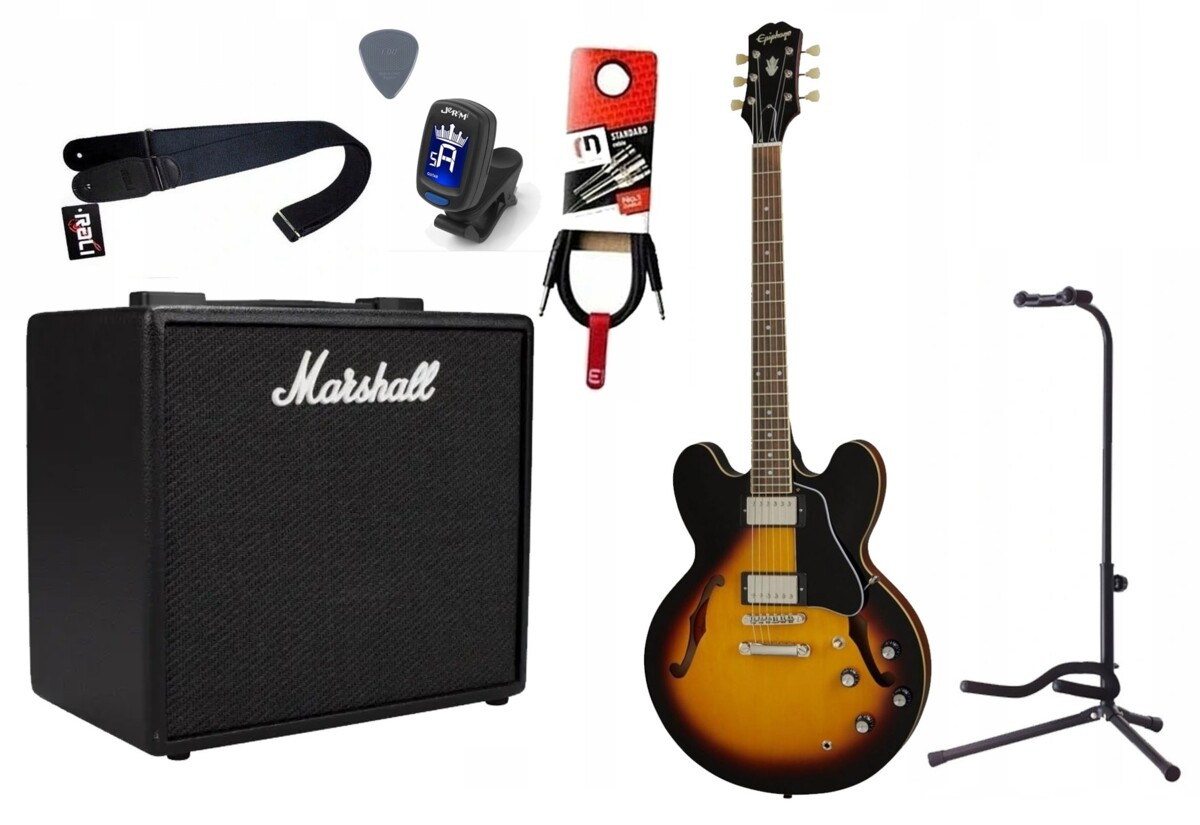 Gitara Elektryczna + Wzmacniacz 25W Kabel Zestaw 551 Gitara Elektryczna + Wzmacniacz 25W Kabel Zestaw 551