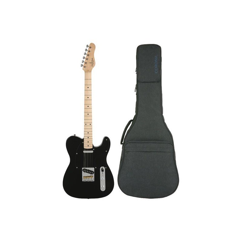 Gitara elektryczna Corona Classic TE M-BLK + wzmacniacz 12W + tuner + statyw w zestawie0 Gitara elektryczna Corona Classic TE M-BLK + wzmacniacz 12W + tuner + statyw w zestawie0