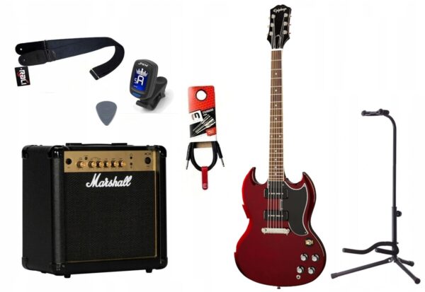 Gitara elektryczna + wzmacniacz 15W - zestaw 1493