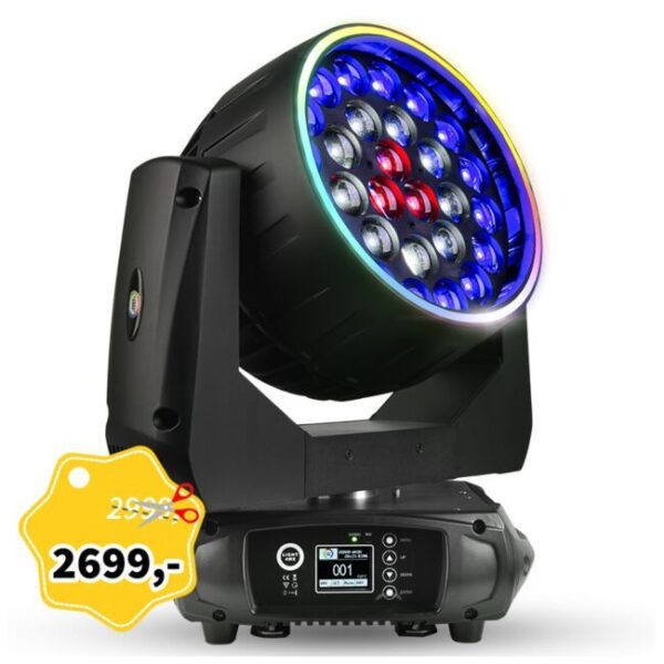 LIGHT4ME VENOM WASH 28x15 RING głowica ruchoma LED