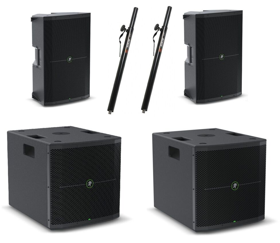 MACKIE 2x THUMP 215 + 2x THUMP 118 S - zestaw nagłośnieniowy MACKIE 2x THUMP 215 + 2x THUMP 118 S - zestaw nagłośnieniowy