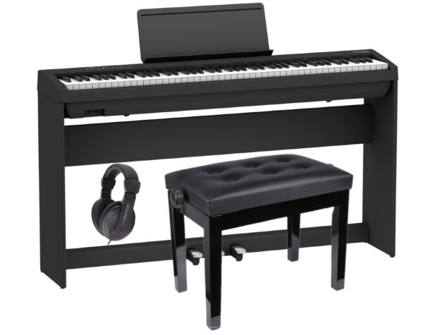 ROLAND FP-30X czarne + STATYW I LISTWA PEDAŁOWA + ŁAWA + SŁUCHAWKI