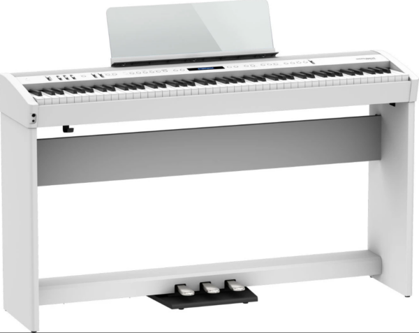 Roland FP-60X WH - Przenośne pianino cyfrowe + statyw KSC-72 + listwa pedałowa KPD-90