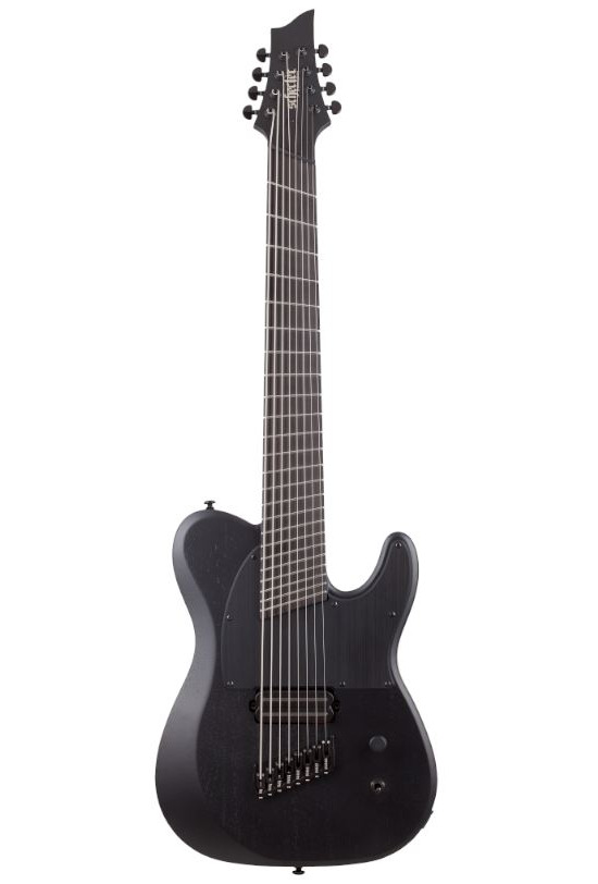 Schecter PT-8 Multiscale Black Ops Satin Black Open Pore Expo