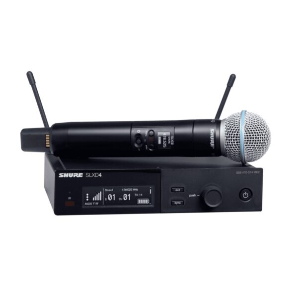 Shure SLXD24E/B58-J53 - Cyfrowy system bezprzewodowy z nadajnikiem/mikrofonem ""do ręki"" BETA58A (562-60...