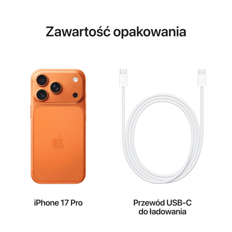 Smartfon APPLE iPhone 17 Pro 5G 256GB 6.3" 120Hz Kosmiczny pomarańcz5 Smartfon APPLE iPhone 17 Pro 5G 256GB 6.3" 120Hz Kosmiczny pomarańcz5