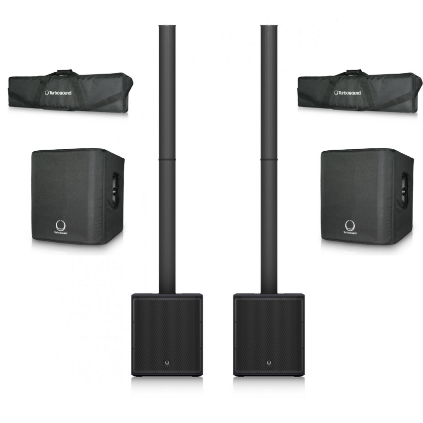 Turbosound 2x IP2000 V2 BUNDLE - modułowy zestaw aktywny z pokrowcem i torbą Turbosound 2x IP2000 V2 BUNDLE - modułowy zestaw aktywny z pokrowcem i torbą