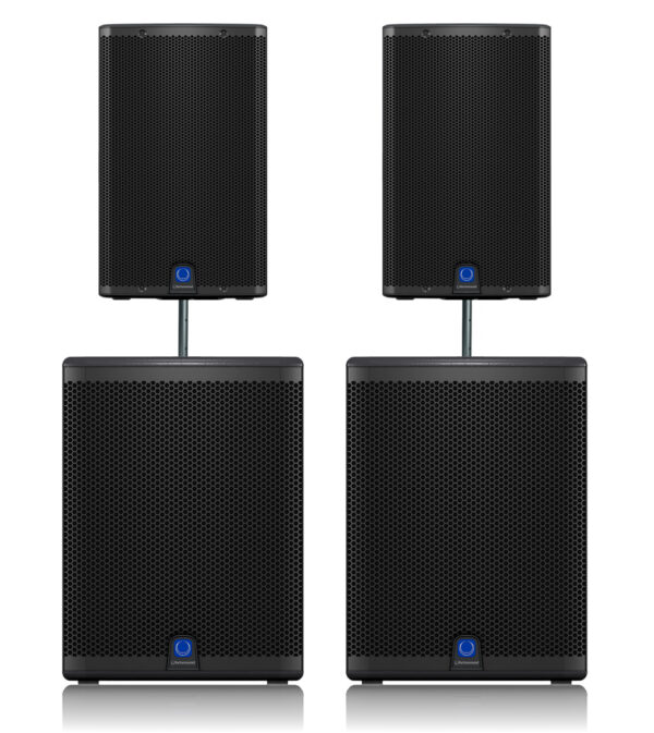 Turbosound 2x iQ12 + 2x iQ15B - zestaw nagłośnieniowy