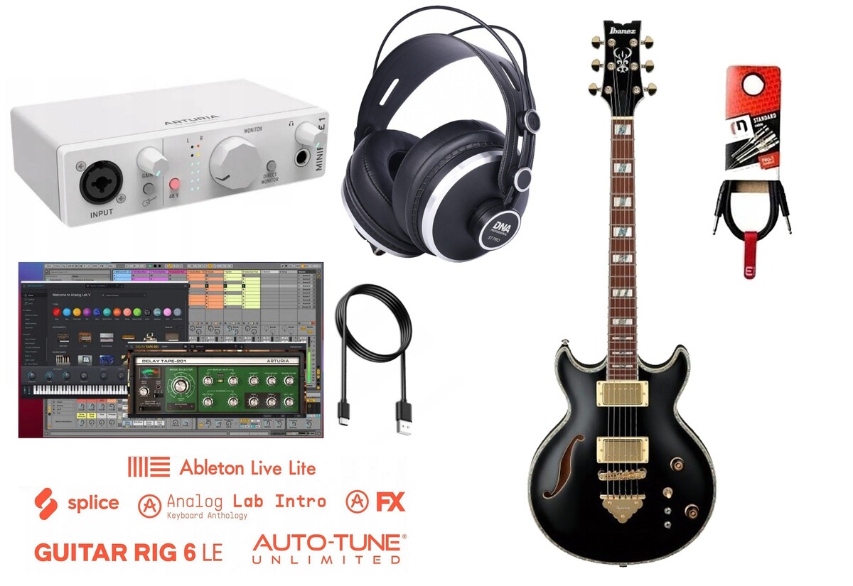 Ibanez AR520H-BK Zestaw do nagrywania gitary + interfejs + słuchawki 004 Ibanez AR520H-BK Zestaw do nagrywania gitary + interfejs + słuchawki 004