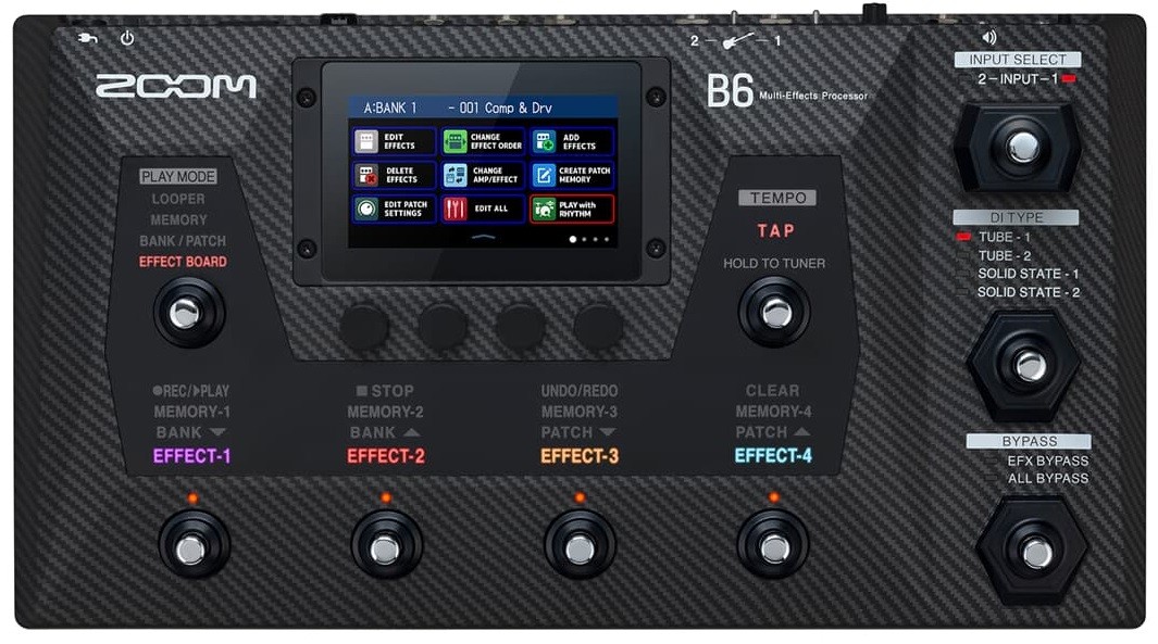 Zoom B6 - Multiefekt basowy, procesor efektowy do basu - Vibe