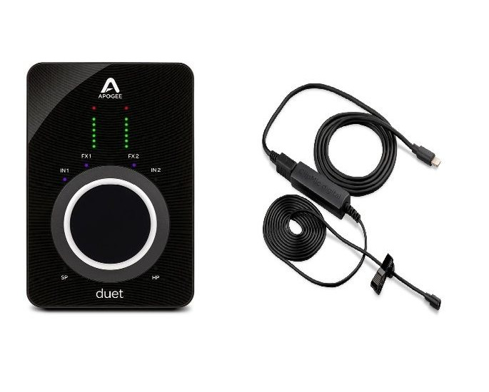 Apogee DUET 3 + CLIPMIC DIGITAL II - Interfejs audio + Mikrofon Lavalier USB Apogee DUET 3 + CLIPMIC DIGITAL II - Interfejs audio + Mikrofon Lavalier USB