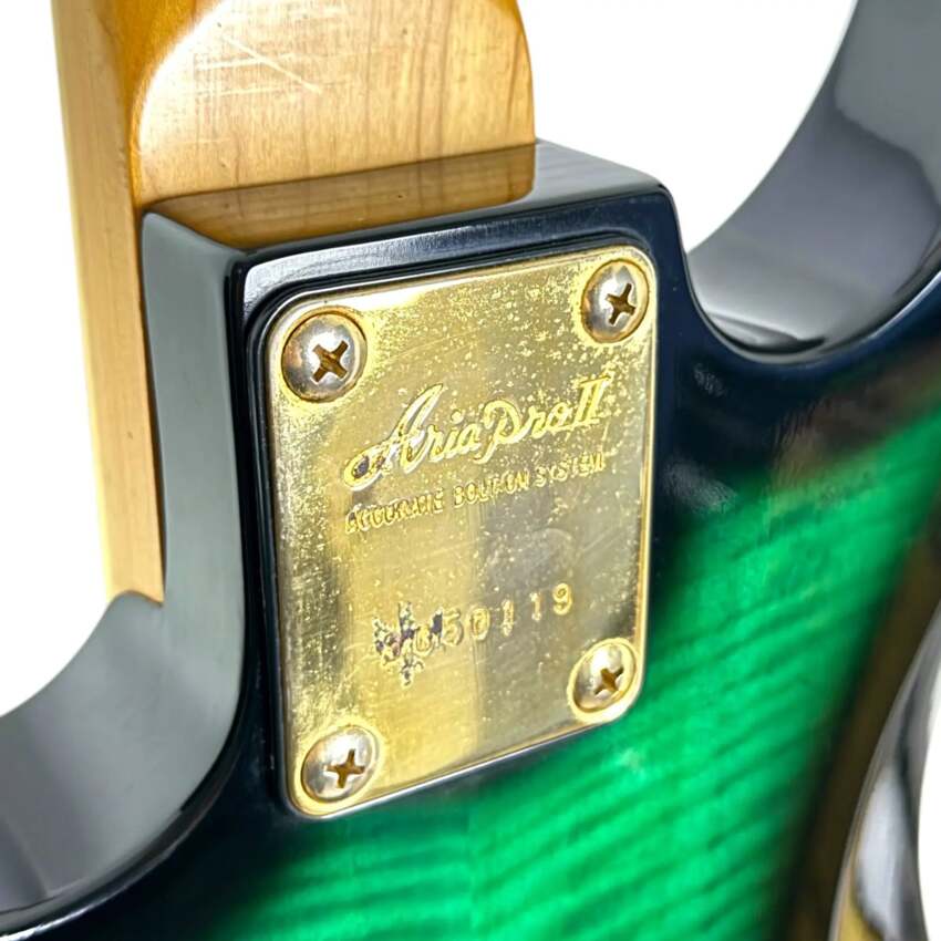 Aria Pro II JX-550Z 1990 - Green Burst4 Aria Pro II JX-550Z 1990 - Green Burst4