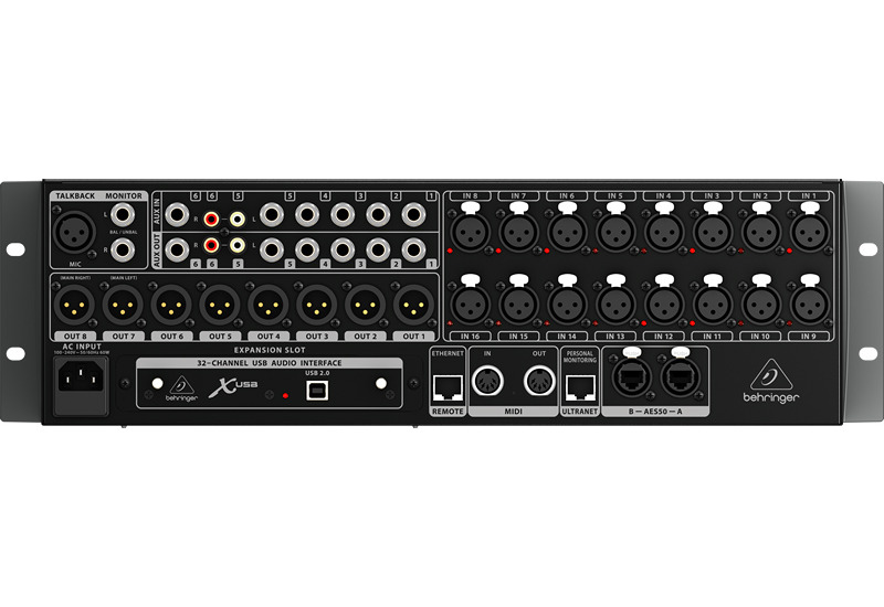 Behringer X32 RACK - cyfrowy mikser typu rack 3U0 Behringer X32 RACK - cyfrowy mikser typu rack 3U0