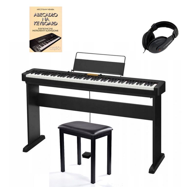 CASIO CDP-S360 - pianino cyfrowe + statyw CS-46 + ława + książka + słuchawki CASIO CDP-S360 - pianino cyfrowe + statyw CS-46 + ława + książka + słuchawki