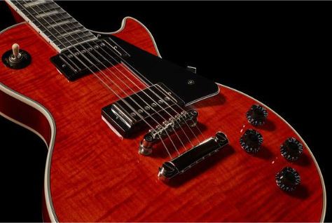 Epiphone Les Paul Custom Figured Transparent Red -Gitara elektryczna1 Epiphone Les Paul Custom Figured Transparent Red -Gitara elektryczna1