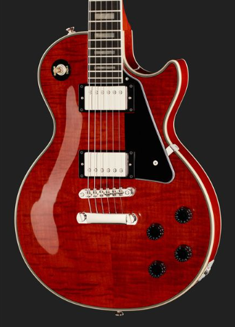 Epiphone Les Paul Custom Figured Transparent Red -Gitara elektryczna0