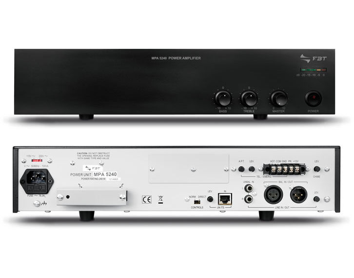 FBT MPA 5120 - wzmacniacz mocy 100V FBT MPA 5120 - wzmacniacz mocy 100V