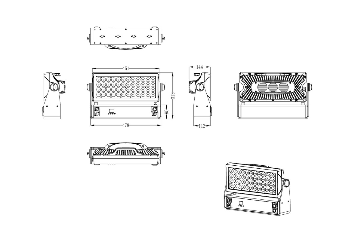 FOS F-7 - stroboskop / WASH IP653 FOS F-7 - stroboskop / WASH IP653
