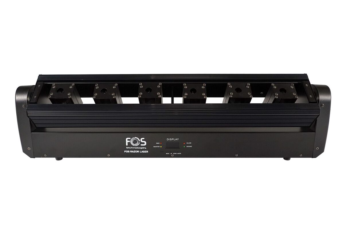 FOS Razor Laser - 6 głowic ruchomych z laserami RGB0 FOS Razor Laser - 6 głowic ruchomych z laserami RGB0