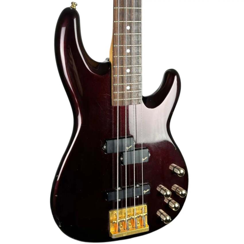 Fender Japan PJR94EQ3 Precision Bass 1994-1995 - Wine Red0 Fender Japan PJR94EQ3 Precision Bass 1994-1995 - Wine Red0