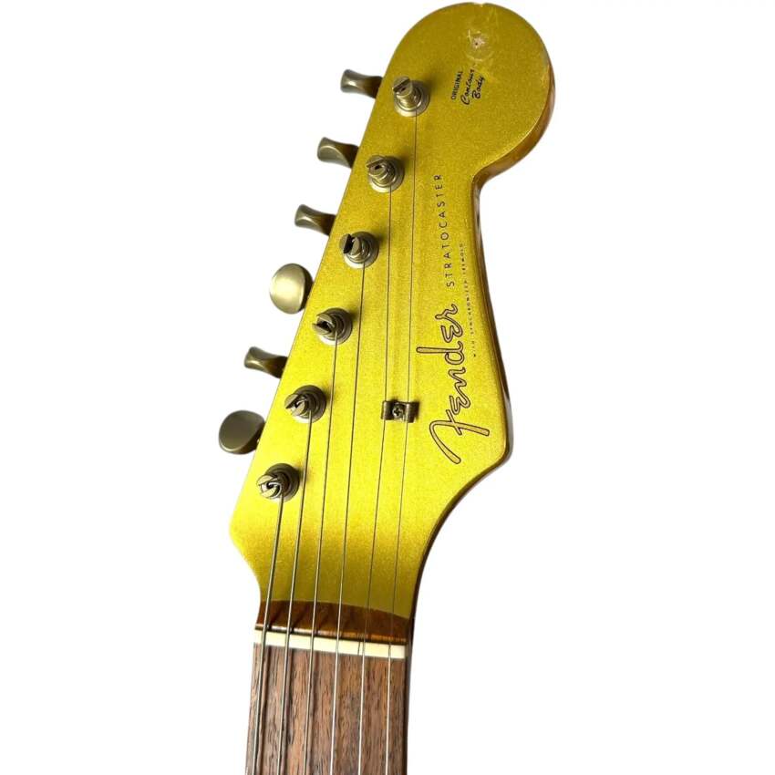 Fender Japan ST62-65AS 40th Anniversary 62‘ Reissue Stratocaster 1994 - Shoreline Gold - Matching Headstock12 Fender Japan ST62-65AS 40th Anniversary 62‘ Reissue Stratocaster 1994 - Shoreline Gold - Matching Headstock12