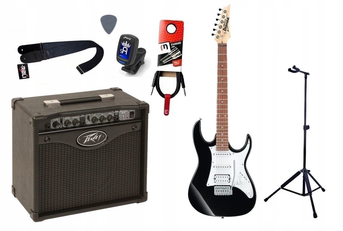 Gitara Elektryczna + Wzmacniacz 15W Kabel Zestaw 173 Gitara Elektryczna + Wzmacniacz 15W Kabel Zestaw 173