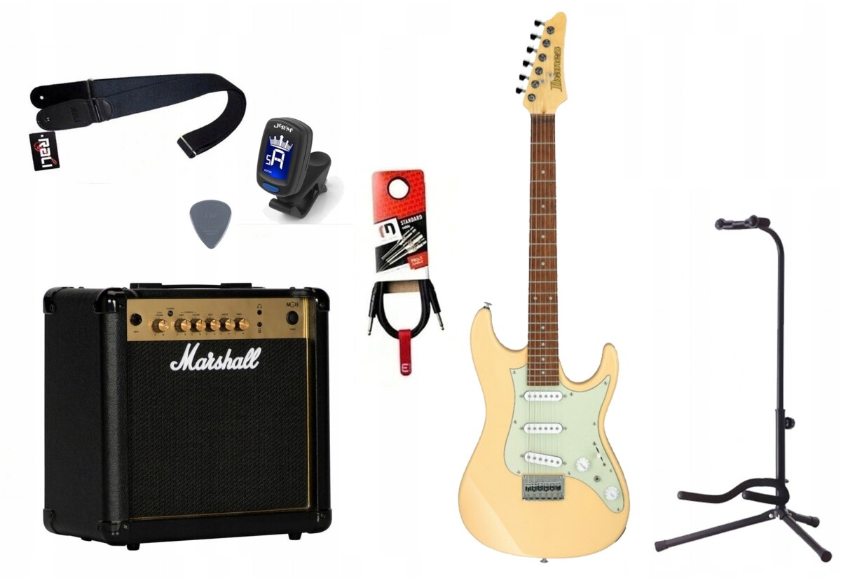 Gitara Elektryczna + Wzmacniacz 15W Kabel Zestaw 728 Gitara Elektryczna + Wzmacniacz 15W Kabel Zestaw 728