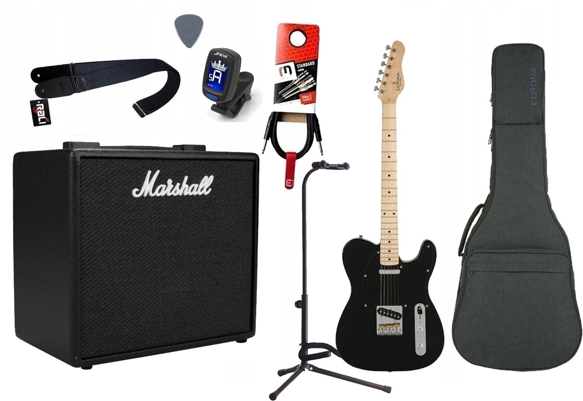 Gitara Elektryczna + Wzmacniacz 25W Kabel Zestaw 494 Gitara Elektryczna + Wzmacniacz 25W Kabel Zestaw 494