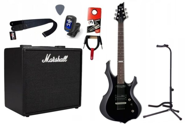 Gitara Elektryczna + Wzmacniacz 25W Kabel Zestaw 529