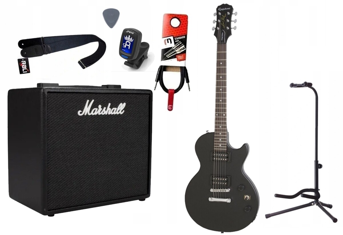 Gitara Elektryczna + Wzmacniacz 25W Kabel Zestaw 555 Gitara Elektryczna + Wzmacniacz 25W Kabel Zestaw 555