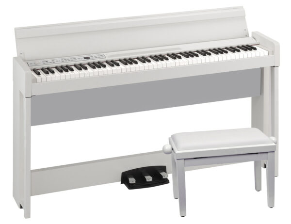 KORG C1 WH białe + ŁAWKA