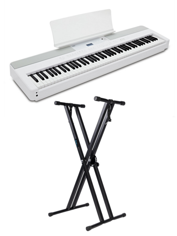 Kawai ES-520 W pianino cyfrowe - zestaw ze statywem