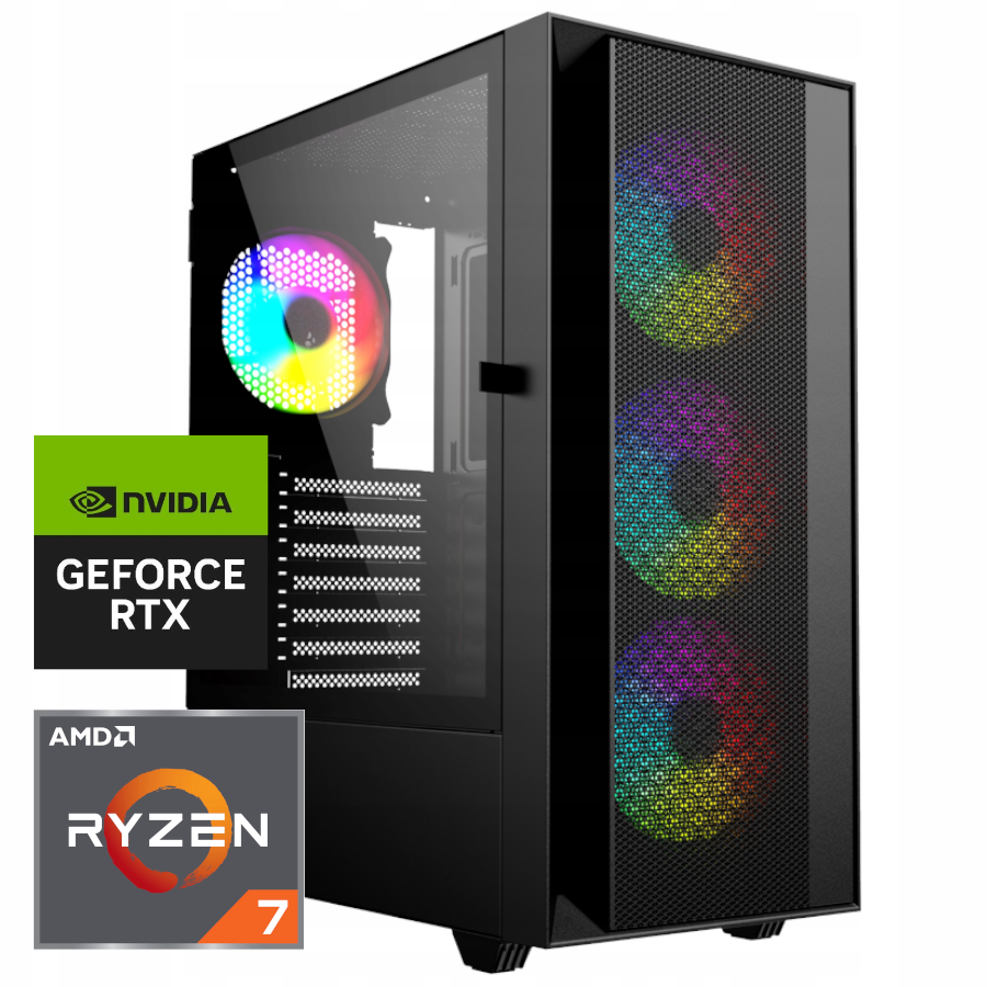 Komputer Gamingowy Ryzen 7 8700f/64GB RAM/2000GB SSD/RTX5070 Win 11 Komputer Gamingowy Ryzen 7 8700f/64GB RAM/2000GB SSD/RTX5070 Win 11