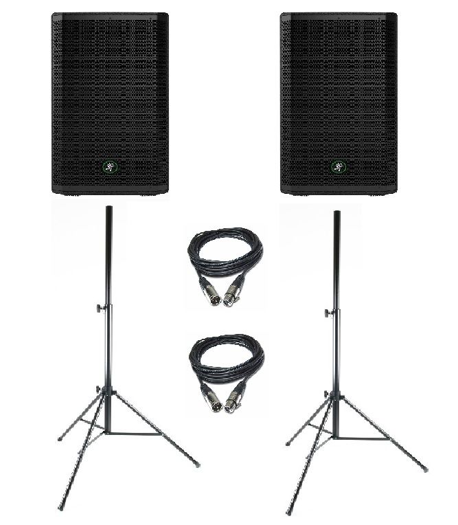 MACKIE 2x THRASH 212 - kolumna aktywna (para) + statywy + okablowanie MACKIE 2x THRASH 212 - kolumna aktywna (para) + statywy + okablowanie