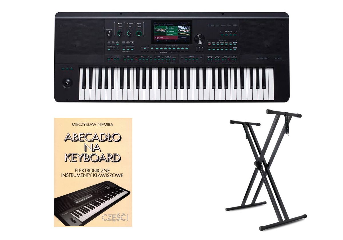 MEDELI AKX10 - keyboard + statyw + książka MEDELI AKX10 - keyboard + statyw + książka