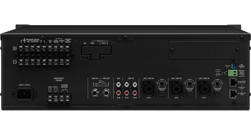 Monacor PA-1240 - wzmacniacz wielostrefowy0 Monacor PA-1240 - wzmacniacz wielostrefowy0