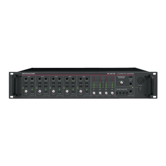 Monacor PA-40120 - wzmacniacz wielostrefowy