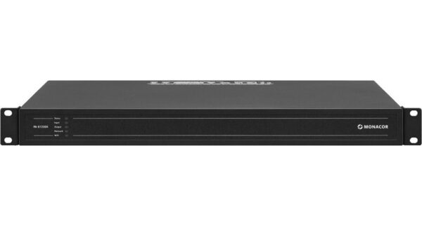 Monacor PA-8125DX - Wielofunkcyjny, 8-strefowy wzmacniacz matrycowo-miksujący