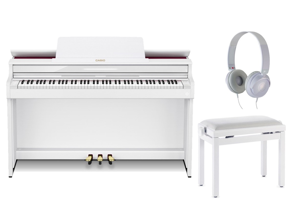 Pianino cyfrowe Casio AP-550WE + ława + słuchawki w zestawie Pianino cyfrowe Casio AP-550WE + ława + słuchawki w zestawie