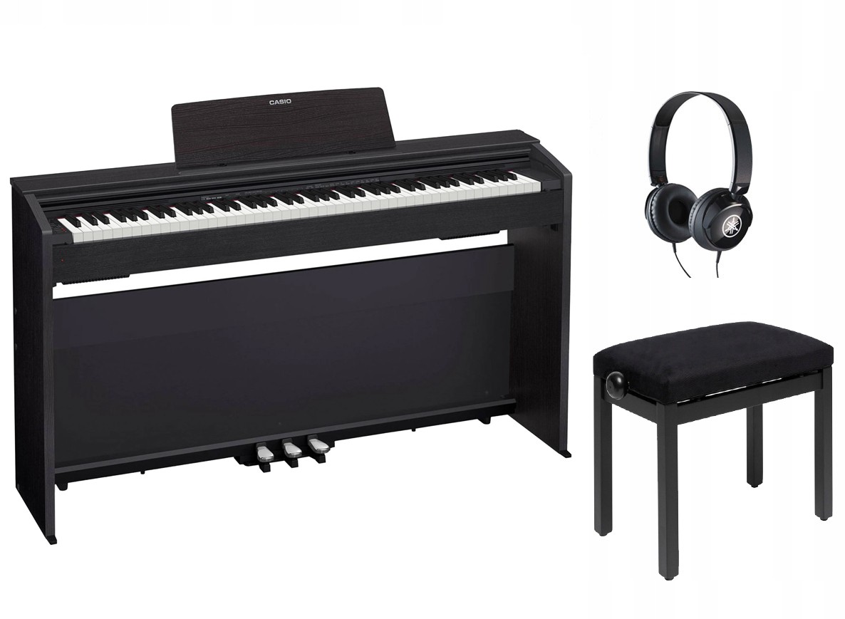 Pianino cyfrowe Casio PX-870 BK + ława + słuchawki w zestawie Pianino cyfrowe Casio PX-870 BK + ława + słuchawki w zestawie
