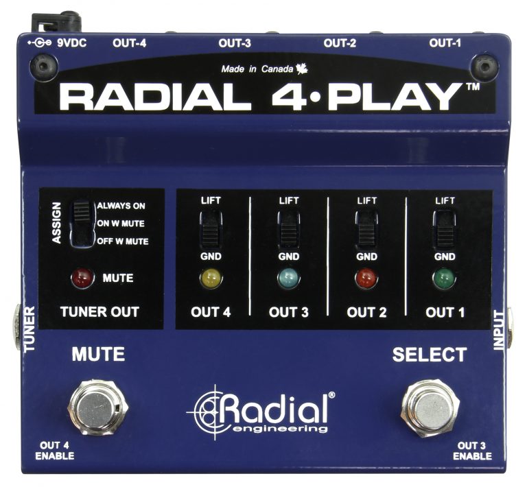 RADIAL 4-Play - Di-box MULTI-OUTPUT dla klawiszy3 RADIAL 4-Play - Di-box MULTI-OUTPUT dla klawiszy3