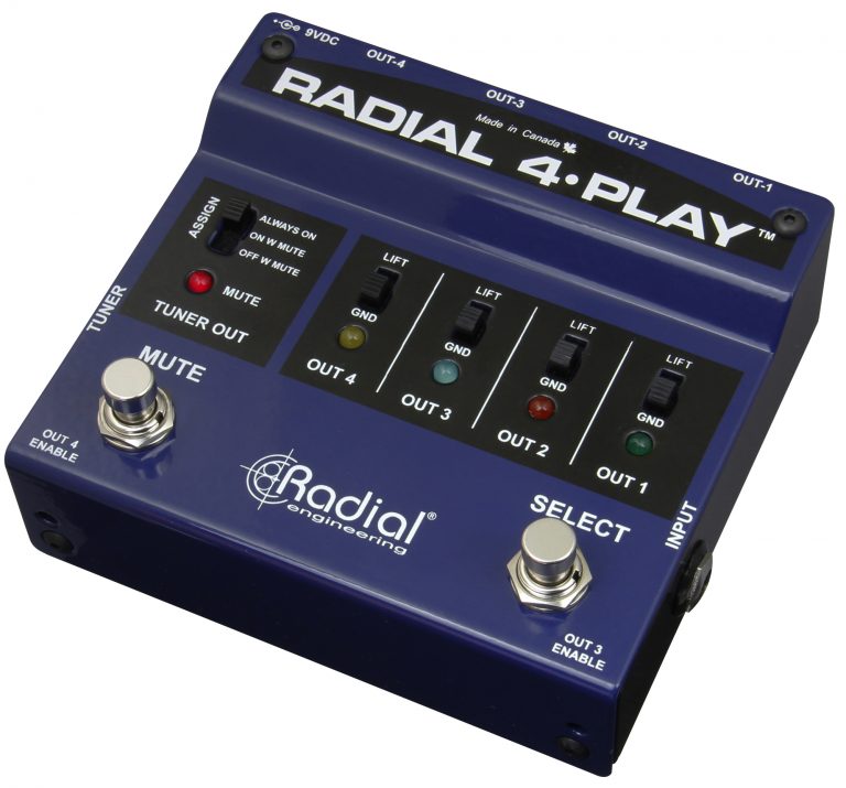 RADIAL 4-Play - Di-box MULTI-OUTPUT dla klawiszy1 RADIAL 4-Play - Di-box MULTI-OUTPUT dla klawiszy1