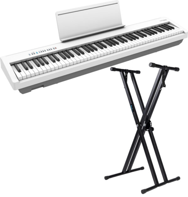 Roland FP-30X WH pianino cyfrowe ze statywem Guitto
