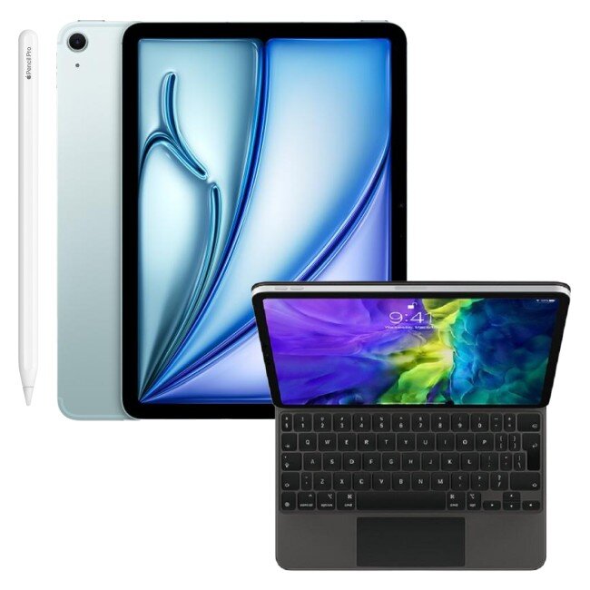 Tablet APPLE iPad Air 11 6 gen. 2024 1 TB 5G Wi-Fi + Etui na iPad Air / iPad Pro APPLE Magic Keyboard + Rysik APPLE Pencil Pro Tablet APPLE iPad Air 11 6 gen. 2024 1 TB 5G Wi-Fi + Etui na iPad Air / iPad Pro APPLE Magic Keyboard + Rysik APPLE Pencil Pro