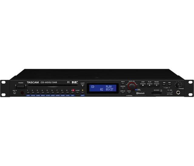 Tascam CD-400UDAB - Odtwarzacz CD/MP3 z tunerem DAB+/FM oraz odbiornikiem Bluetooth Tascam CD-400UDAB - Odtwarzacz CD/MP3 z tunerem DAB+/FM oraz odbiornikiem Bluetooth