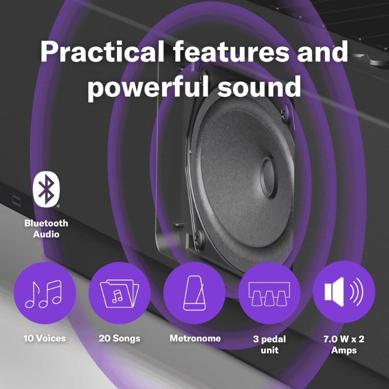 Yamaha P-145BT - Pianino cyfrowe z Bluetooth5 Yamaha P-145BT - Pianino cyfrowe z Bluetooth5