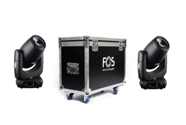 FOS 2x Triton - zestaw 2 głowic ruchomych + case