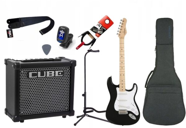 Gitara Elektryczna + Wzmacniacz 10W Tuner Zestaw 782